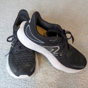 New Balance Fresh Foam 1080 Womens Black Mesh Lace Up Low Top Running Shoes